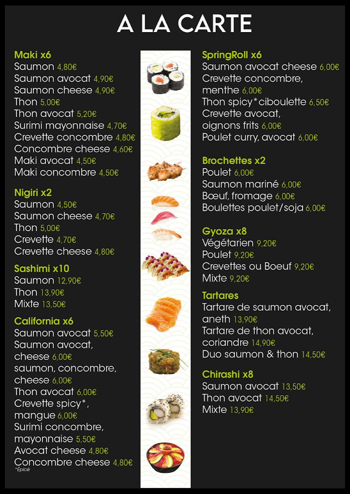 Sushi City's Le Cannet des Maures - Menu Image 1