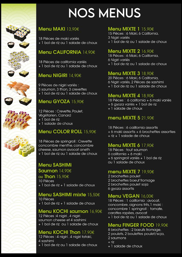 Sushi City's Le Cannet des Maures - Menu Image 3
